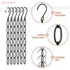 1/5pcs 300MM Stainless Steel Clothes Hanger Organizer Space-Saving Foldable Wardrobe Rack For Efficient Clothing Storage