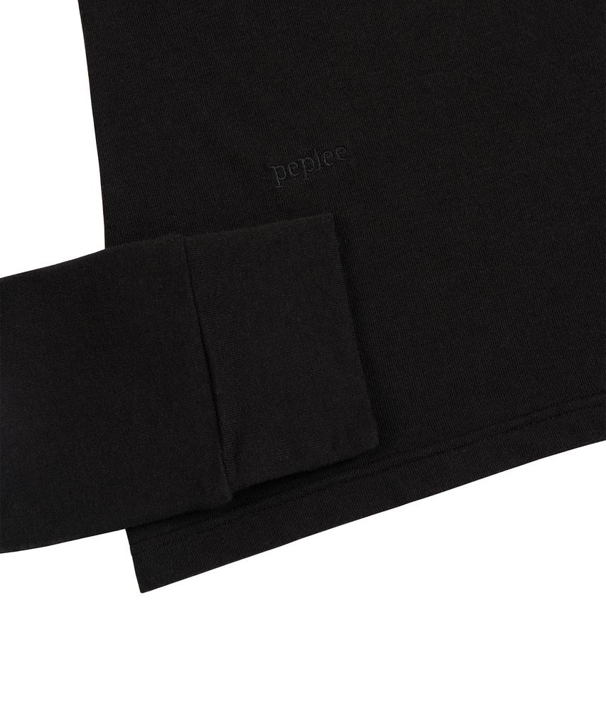 PEPLEE Open Collar Long Sleeve (Black)