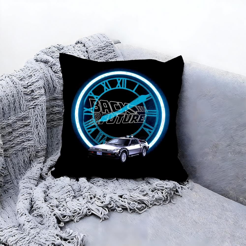 B-Back To The F-Future Cushion Cover Premium Comfort Reversible Pillow Cove -Two in One Design for Any Room & Car Interior