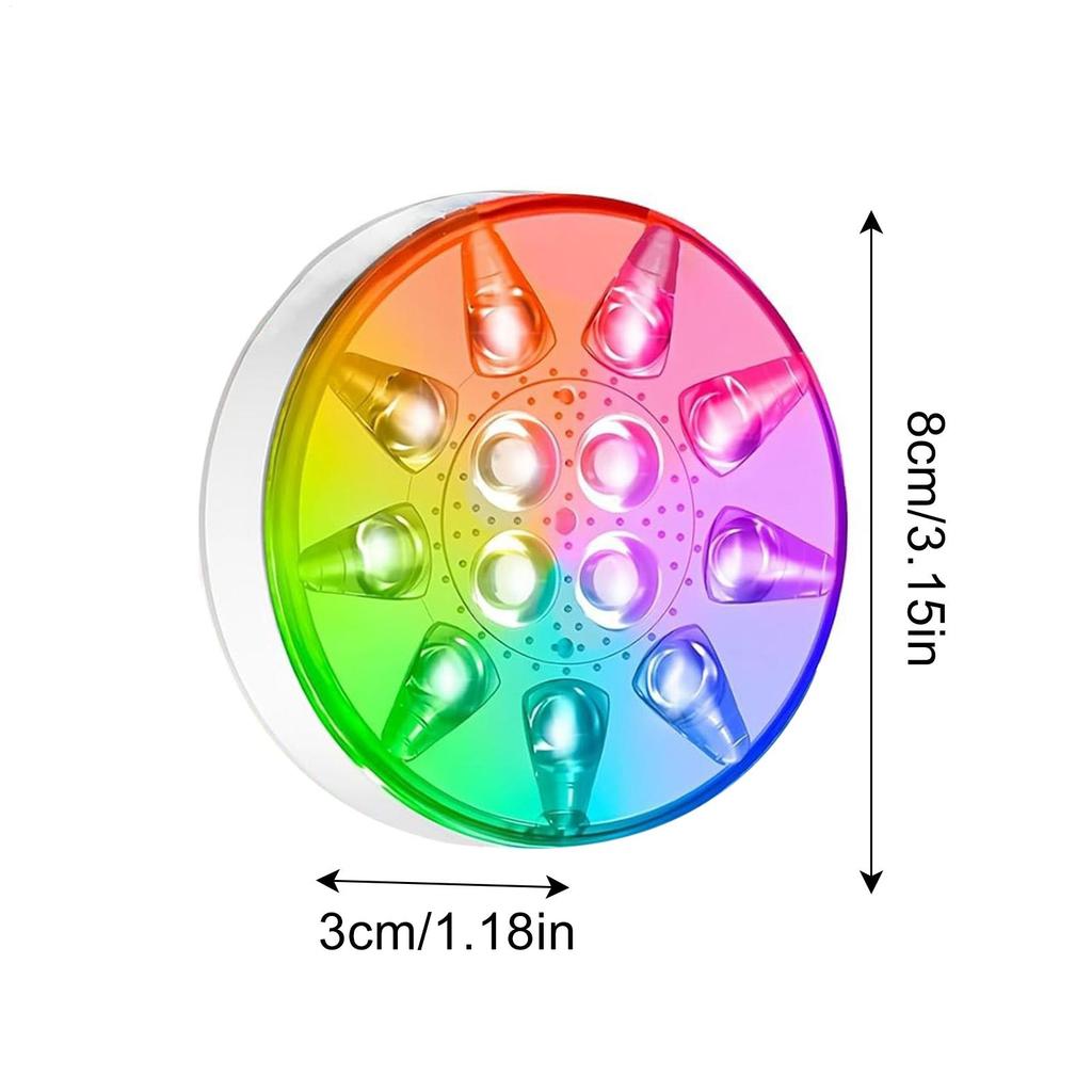 Poolleuchten Poolleuchten Unterwasser mit Fernbedienung 2 Stück Wiederaufladbare Glühbirnenlampe Scheinwerfer 16 Farben Wasserdicht