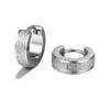 1 Pair Punk Titanium Steel Ear Clip/Ear Stud Earrings For Men Women Black Pierced/No Pierced Fake Ear Circle Pop Jewelry