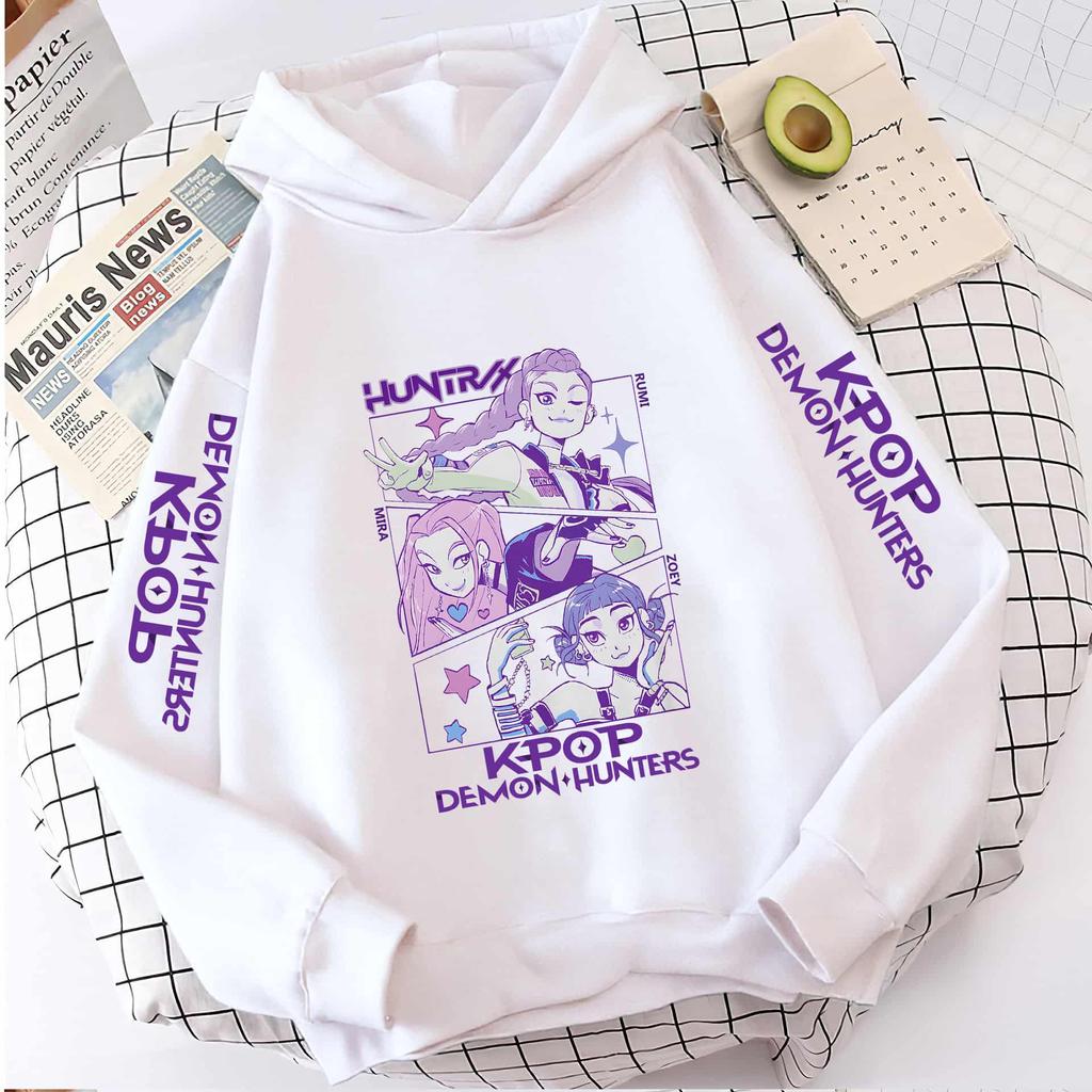 Y2K KPop Mikiny Lovci démonov Dospievajúce Dievčatá Chlapci Rumi KPop Mikina Lovci démonov Jeseň Ležérny Dlhý Rukáv Detské Oblečenie