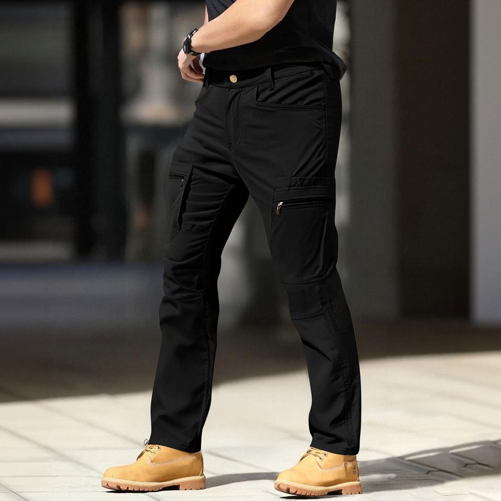 Men'sl Cargo Pants, Outdoor Working  Fishing, Camping, Wear-resistant Work Pants With Zipper And Multi-pocket