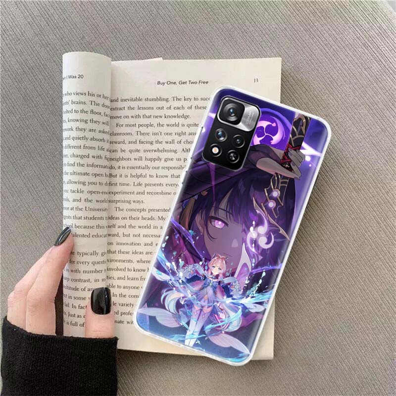 Genshin Impact Raiden Shogun gorące Etui na Telefon Dla Xiaomi Redmi Note 14 Pro 12 Plus 12S 10 11 Pro 4G 5G 9T 9S 8T 10S 11T 11S 11E 9