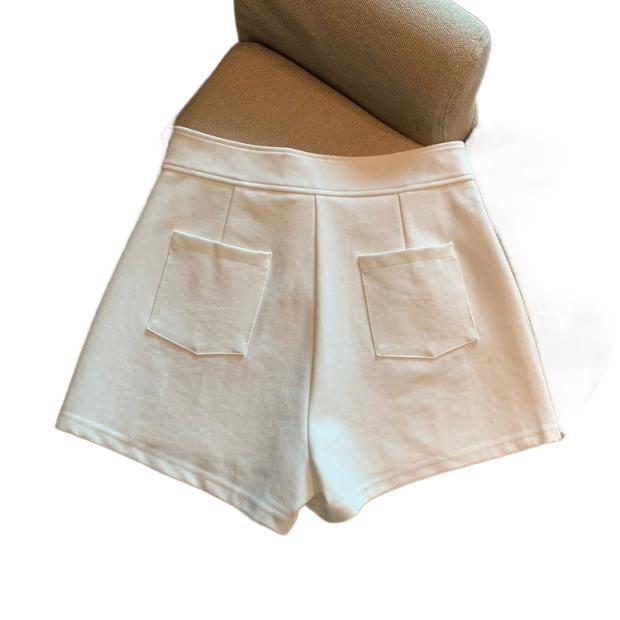 2025 New Korean-Style High-Waisted Slimming Elastic Shorts for Women