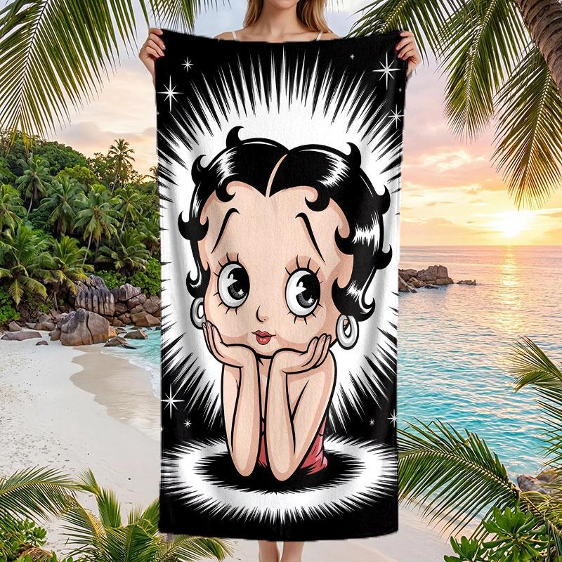Large Beach Towel Quick Dry Absorbent Towel For Beach IndoorBetty Boop
