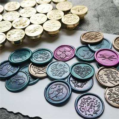 Wax Seal Stamp Retro Antique Sealing Wax Scrapbooking Stamps HEAD Wedding Decorative Metal Handle with Love Map Tree FLOWER ROSE