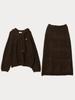 Mejongleuhaleu Romance Knit Set (Round Neck Knit + Skirt + Balaclava) 4 Colors