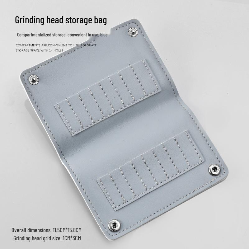 

Портативная сумка для хранения фрез для маникюрного аппарата на 16 отверстий из ПУ с застежкой-пряжкой - Маникюрный инструмент для салонов