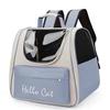 Large capacity collapsible pet backpack with zip closure, handle and mesh vent, perfect for cats and small dogs traveling
