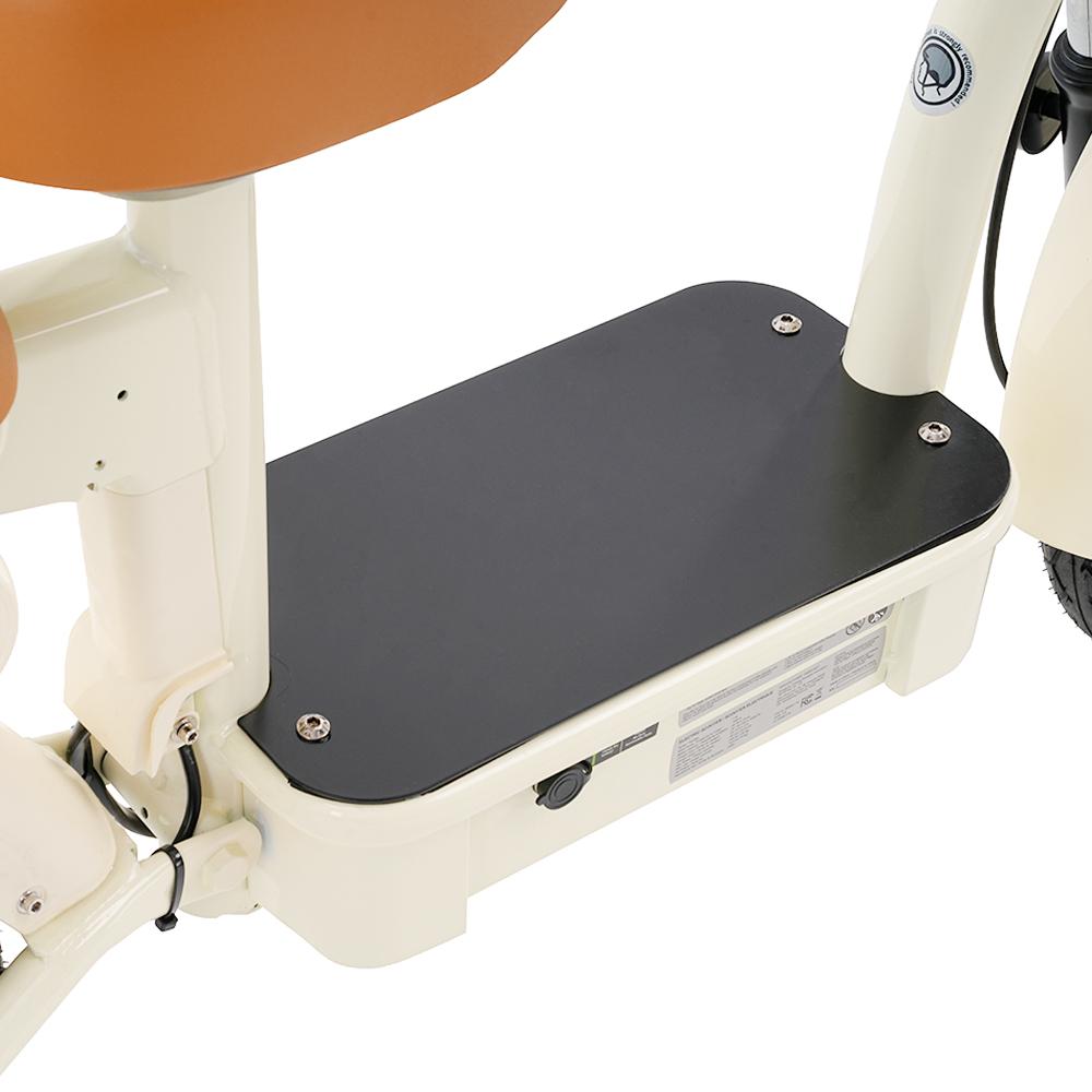 Electric Scooter iScooter Y16 14" 1200W Motor LCD DIsplay Soft Seat Cushion 48V 20AH Fully Suspended Adult Electric Scooter With NFC Card Beige