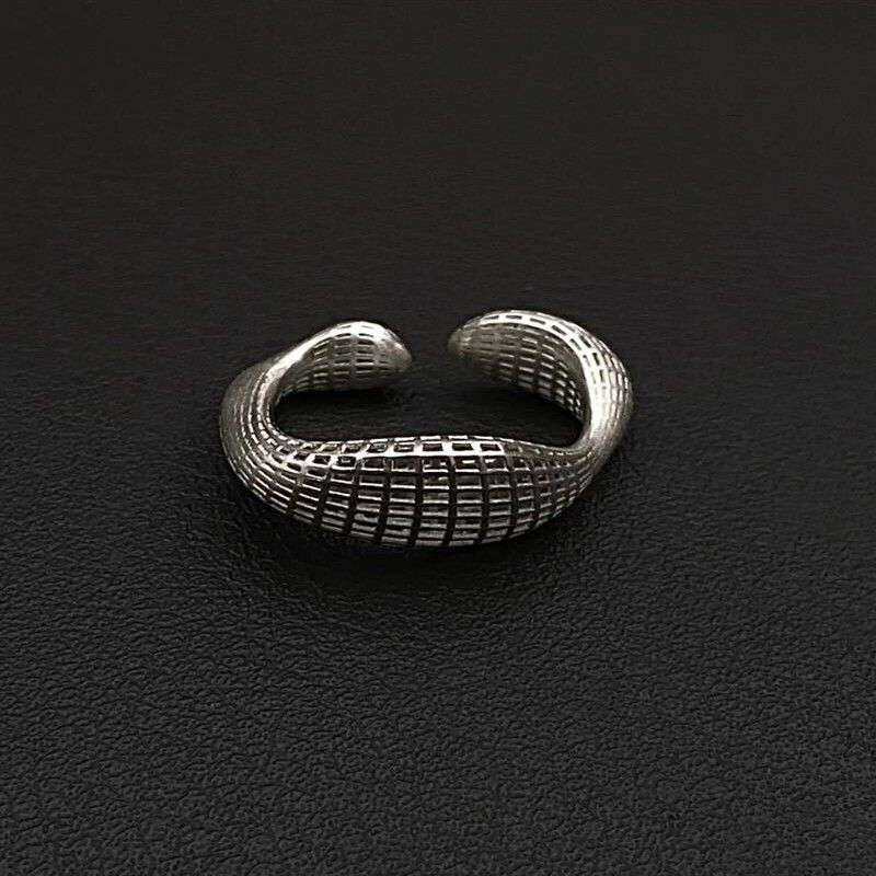Architectural structure language integrated into jewelry design fashion advanced hollow 3D printing technology architectural ring