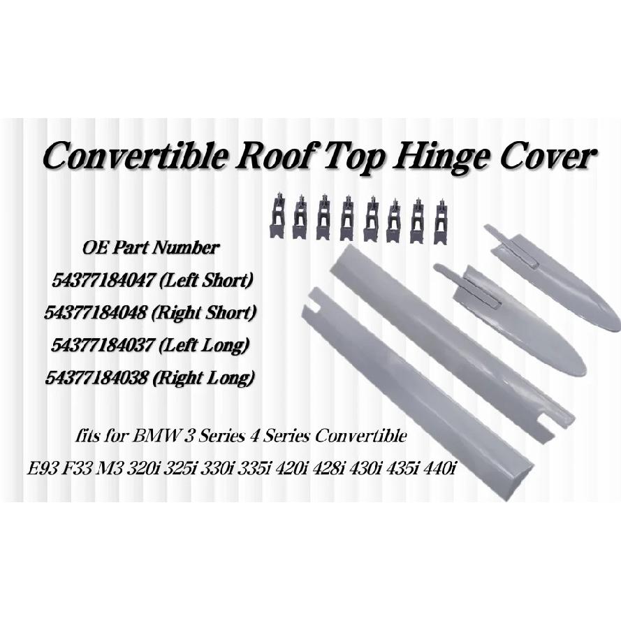 Kit Coperchio Cerniera Superiore Tetto Convertibile per BMW E93 335i 430i M3 M4 F83 Sostituisce 54377184037 54377184047 54377184038 54377184048
