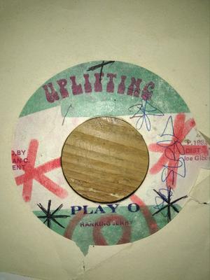 7inch Record RANKING JERRY  Play O NONE Uplifting 1982 Jamaica Reggae Ska  Dub Used