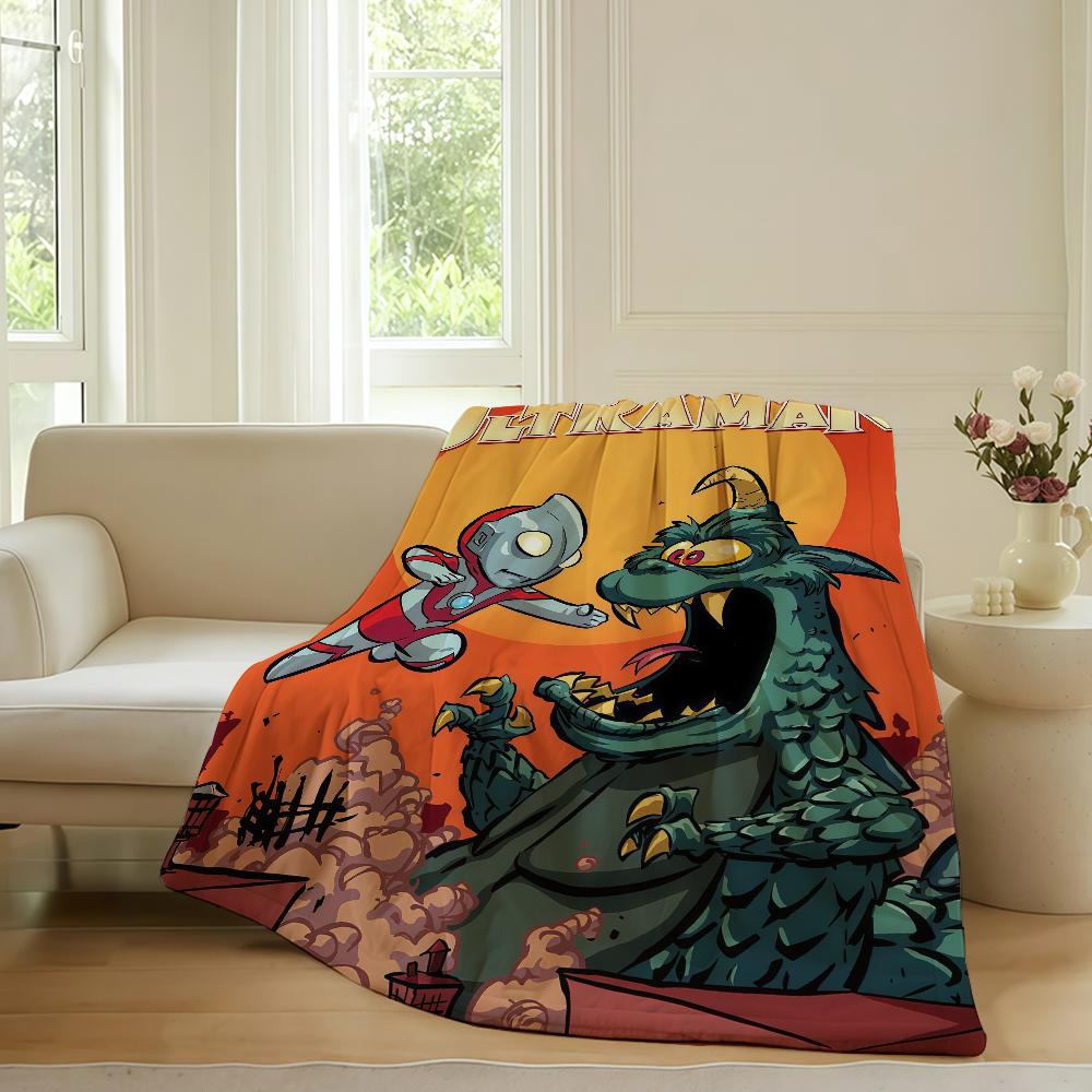 Adventure TV Series U UltraMan Blanket For Sofa Office Bed Plane Travel Sleep Read Relax Camping Soft And Warm