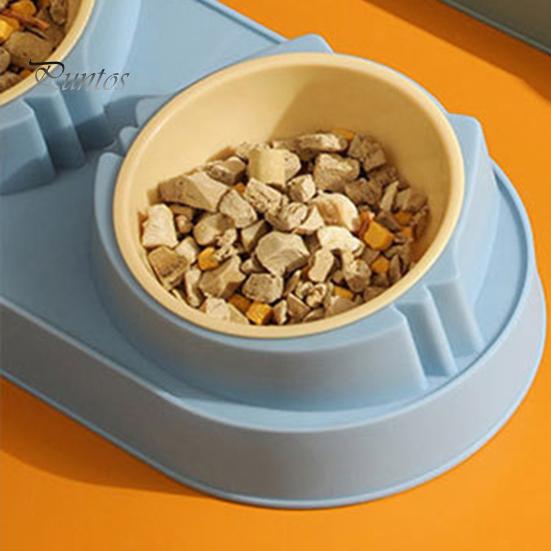 Futternapf für Haustiere, erhöhter Einzel-/Doppelnapf für Hunde, auslaufsicher, rutschfest, Futterspender für Katzen, Futter- und Wassernapf für Hunde, Katzen, Kätzchen