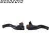 3-Finger Kurzer Bremskupplungshebel Schalthebel CNC-Aluminium Bremssteuerung für Harley Sportster 883 1200 XLH XL Custom Roadster