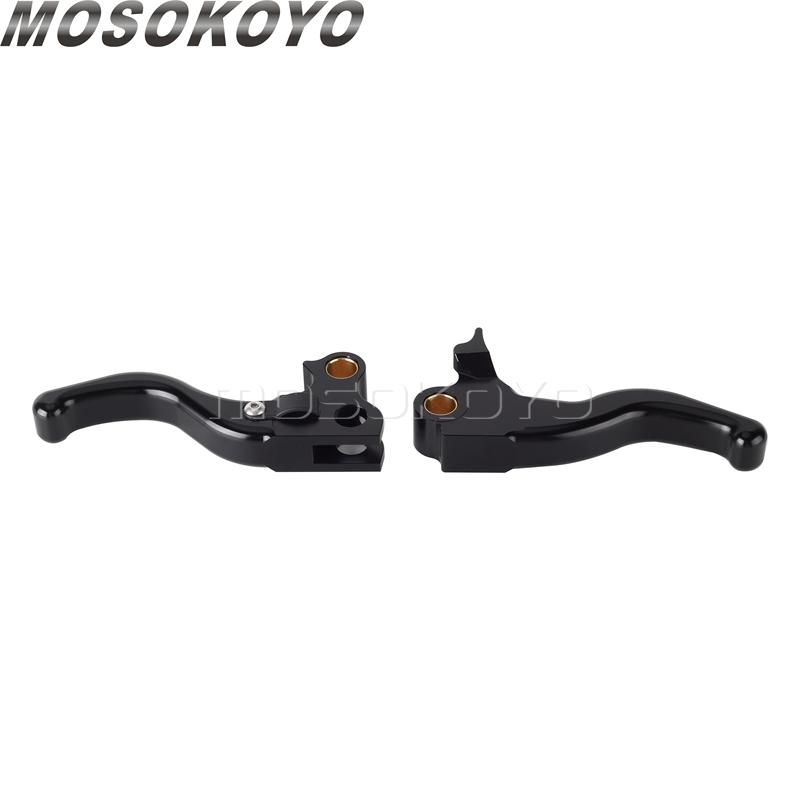 

3-Finger Short Brake Clutch Lever Shifter Levers CNC Aluminum Brake Control For Harley Sportster 883 1200 XLH XL Custom Roadster Black-2finger