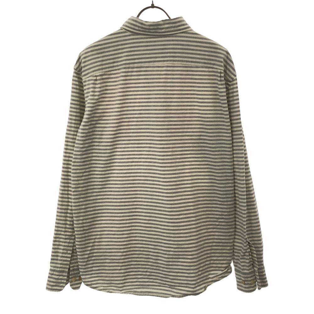 Paul Smith JEANS border check Long sleeve Cotton shirt L White system Men's Used