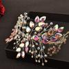 Rhinestone Wedding Hair Accessories Leaf Design Bridal Headband Bridal Headpiece  For Women