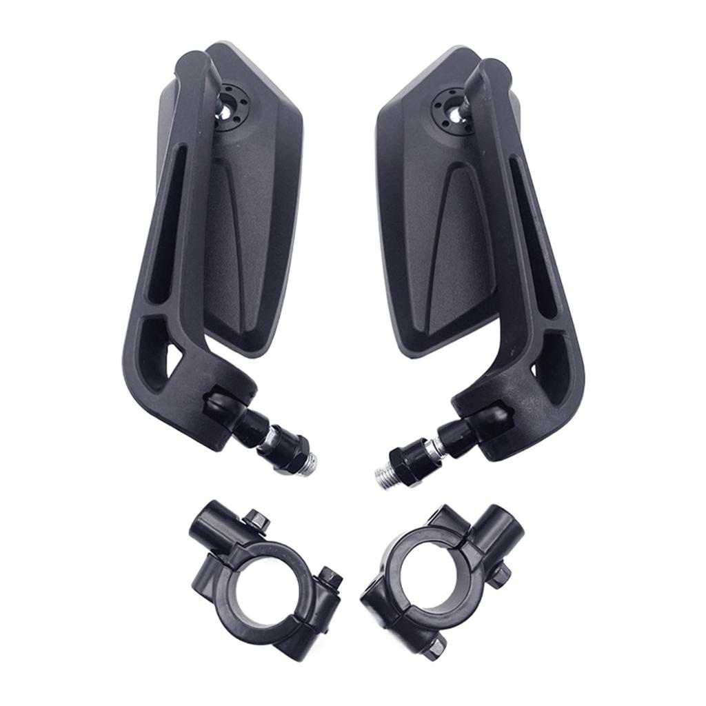 Vintage motocykly řídítka skútru konvexní zrcátko černé 22 mm 7/8" pro skútr na čtyřkolku univerzální konvexní zrcátko