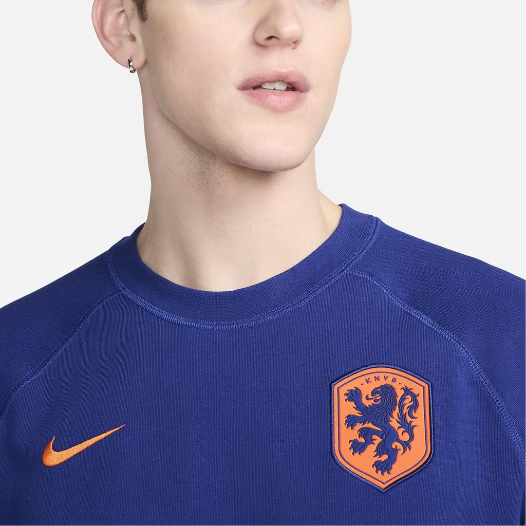 Nike Soft Loose Comfortable Soccer Jersey Men Tops Deep-Navy FZ5963-455