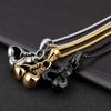 New Retro Fitness Boxing Gloves Titanium Steel Necklace, Lettering Domineering Fashion Punk Pendant, Accessories