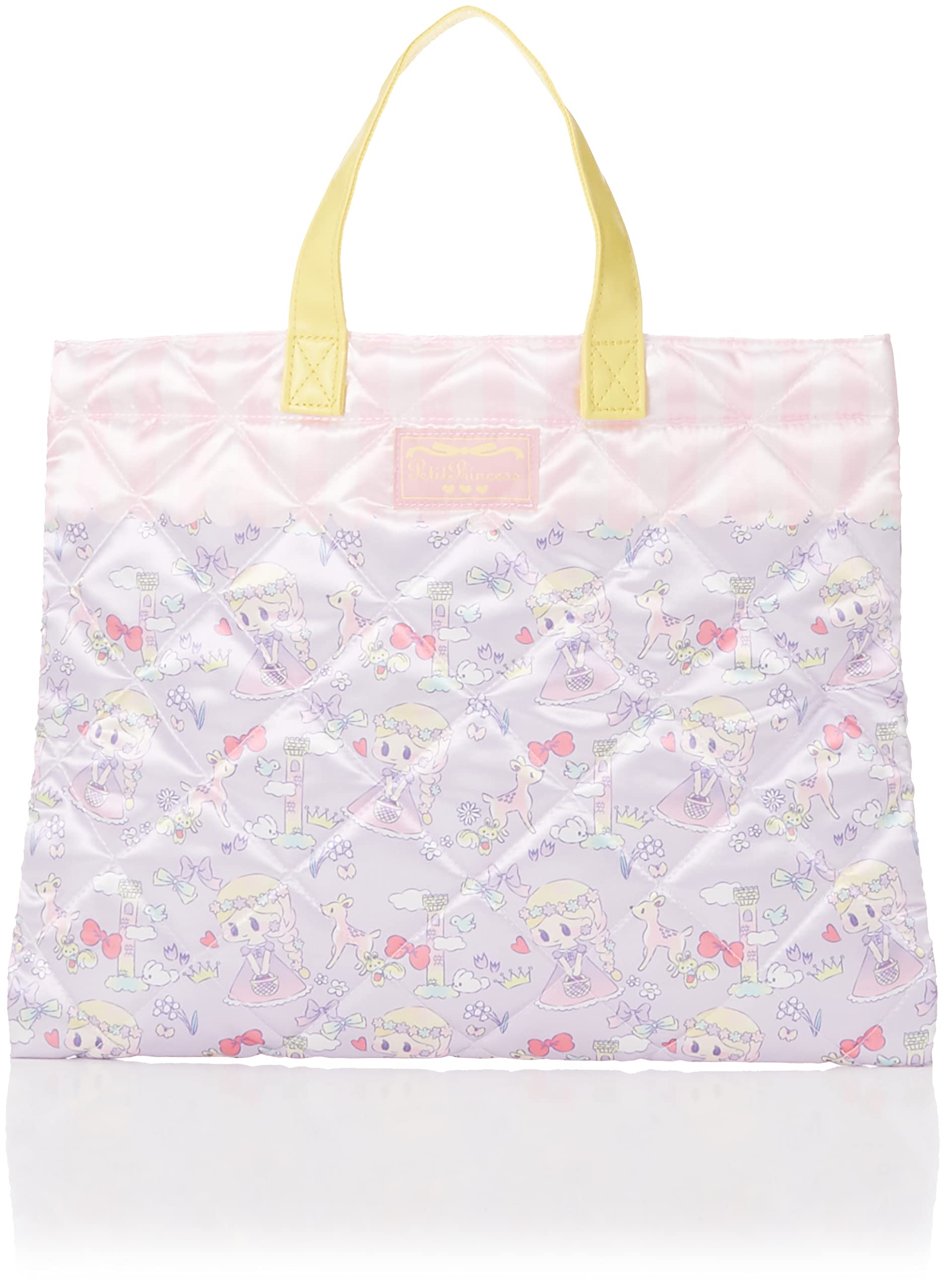

Hello Kitty Takanami Create Satin Quilted Lesson Bag Clothes Clothes Tou no Ohimesama 080926 [Tool Bag/Tool Bag/Gym Bag/Gym Bag/School Bag/School Bag]