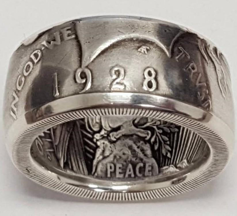 Weiya Herren Retro Adlerflügel Ring - Mysteriöses Muster, Neuer Stil