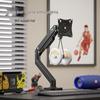Myfu Monitor Arm Desk Mount with Laptop Tray & Wireless Charging
