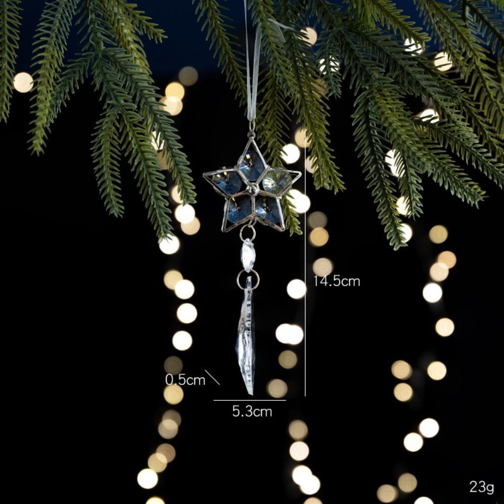 Five-pointed Stars Christmas Tree Decoration Snowflake Transparent Christmas Bell