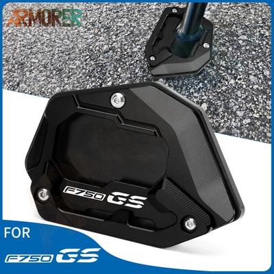 Side Stand Extension Pad Support Plate Enlarge Stand Motorcycle Accessories For BMW F750GS F 750GS F750 GS F 750 GS 2017 -