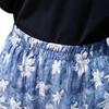 Women's Flowy Printed A-Line Midi Skirt