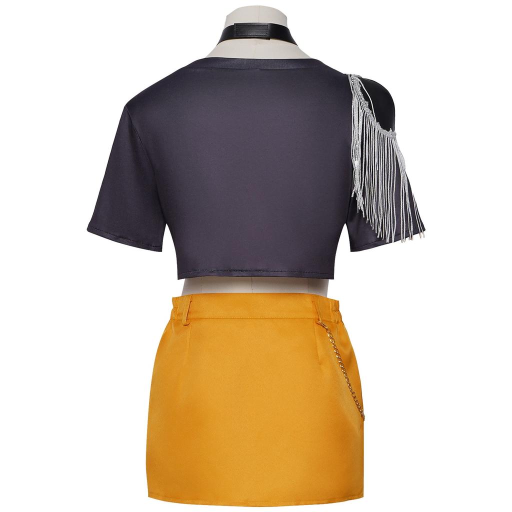 Mira Cosplay Kostyme Kpop Film Demonjegere Idol Mira Fargerik Uniform Gruppe Sexy Utkledning Antrekk For Kvinner Halloween Comic C