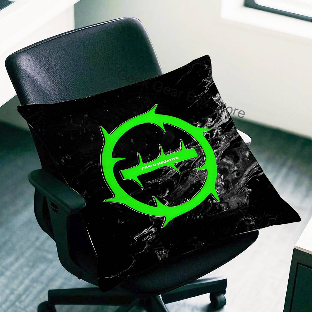 TType O NNegativeS Rock Band Pillow Case cartoon anime peripheral Bedroom Sofa Decorative Cushion Cover Soft Cushion Cover