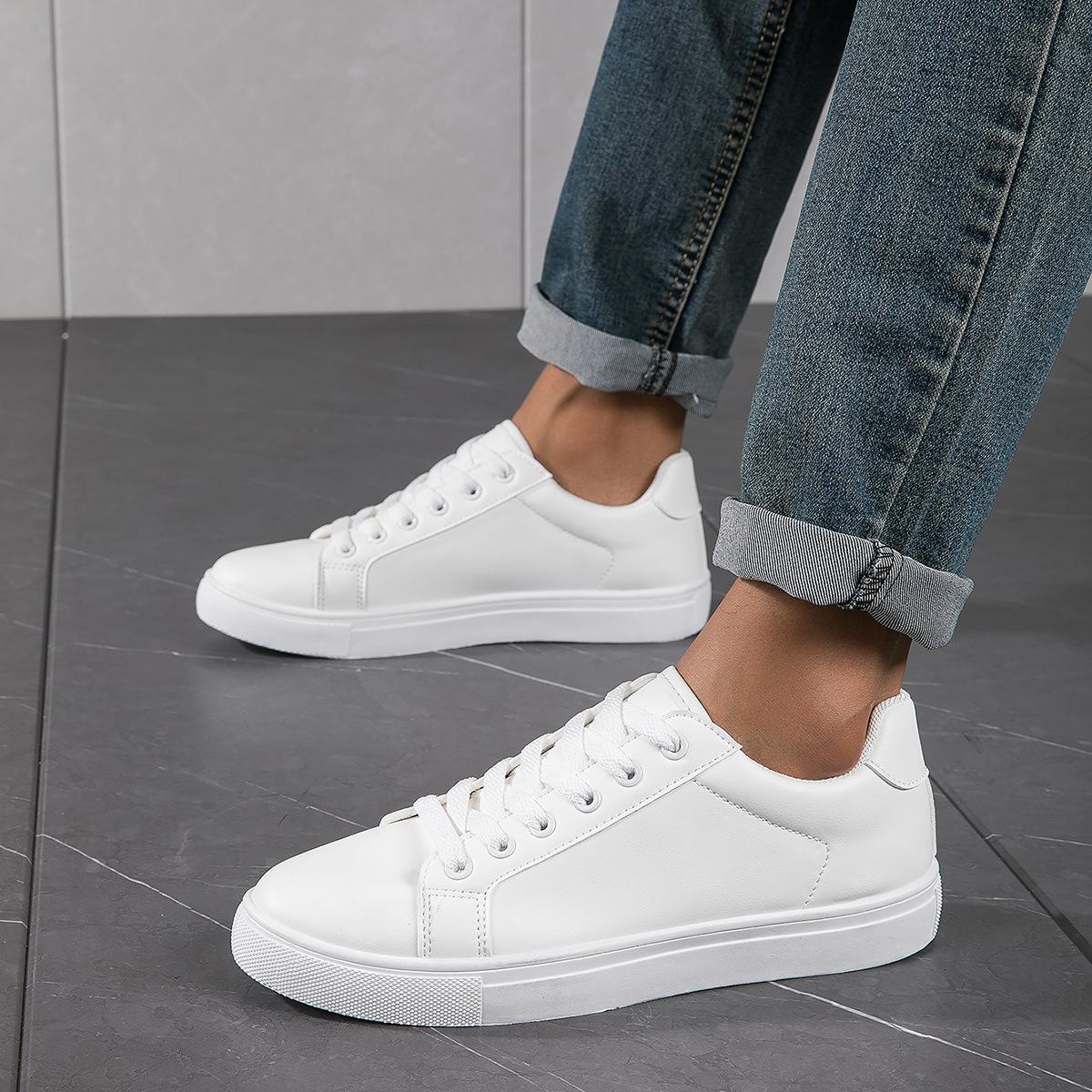 

Xiyin customer order men s little white shoes large size board shoes 48