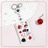 Kawaii Cat Keychain Sliding Card Holder Student Meal Card Bus Card Photo Card Holder Lanyard Lady Id Card Credit Card Holder