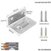 Stainless Steel 90° L-Shaped Thickened Angle Bracket Connector