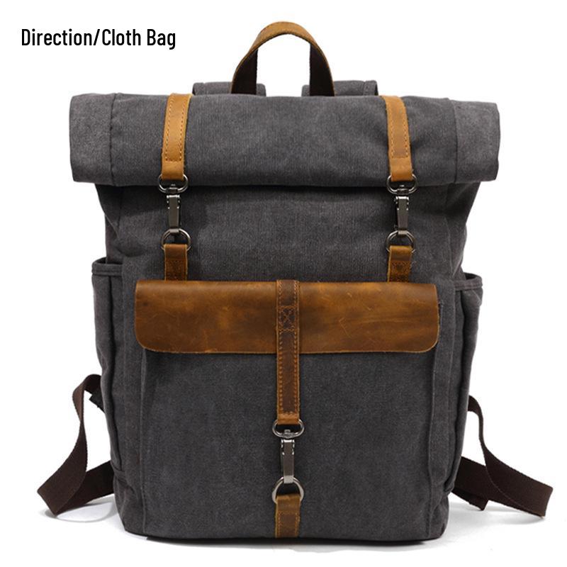 Retro Washable Canvas Backpack: Large Capacity Convertible for Laptop, Casual Travel, and Outdoor Adventures
