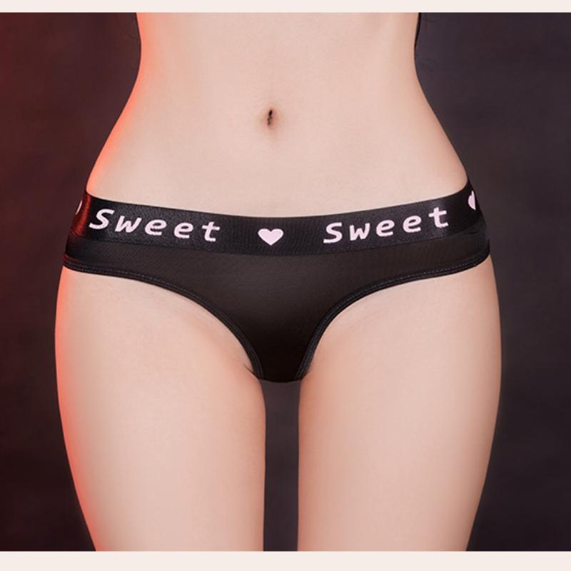 Women'S Briefs Ultra Stretch Sheer Sexy Seamless G-String Shiny Glossy Underwear Low-Waist Underpants See Through Thongs