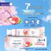 Cherry Blossom & White Peach Whitening Fluoride Toothpaste - Fresh Breath & Stain Removal.