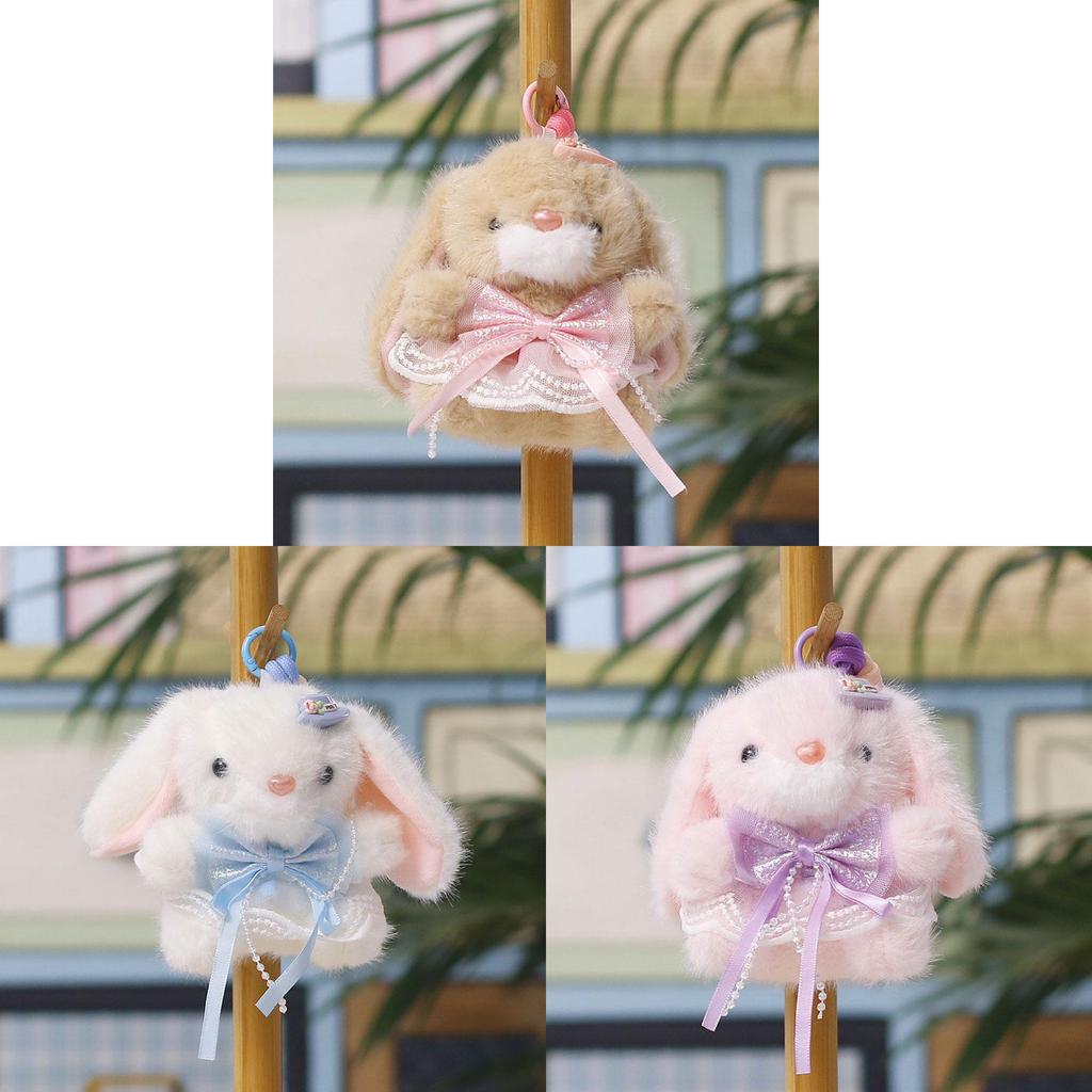 Plush Bunny Toy With Bowknot For Kids And Giftgiving
