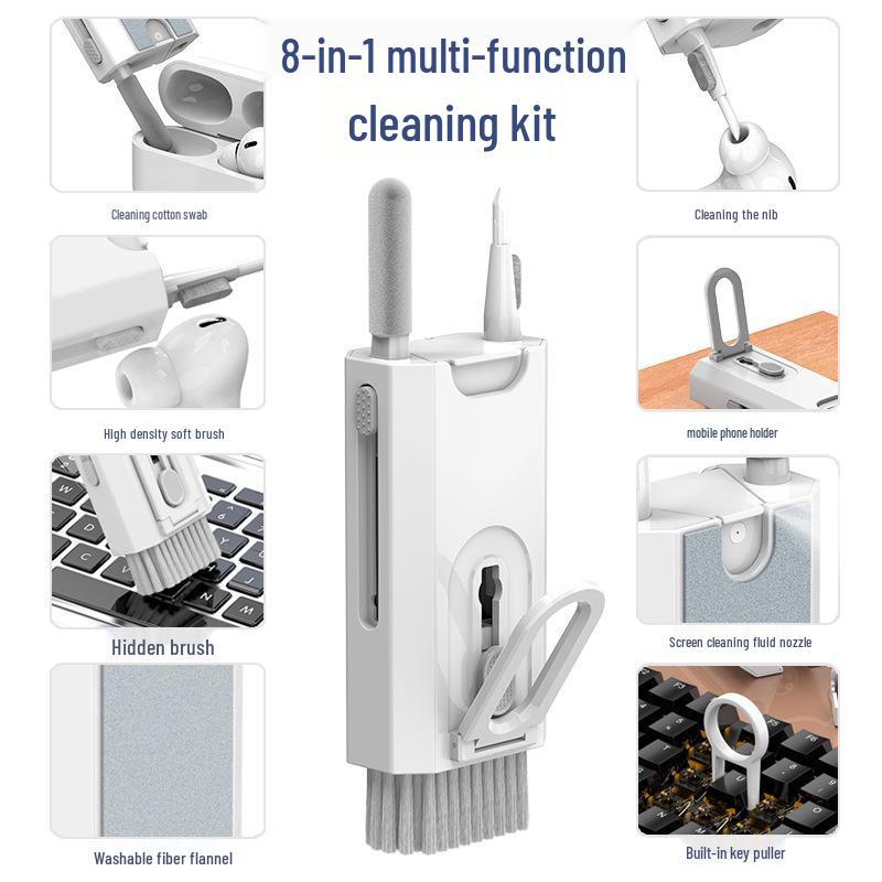Multi-Purpose Cleaning Kit for Keyboard, Speaker, Phone, Earphones, Dust Removal Brush