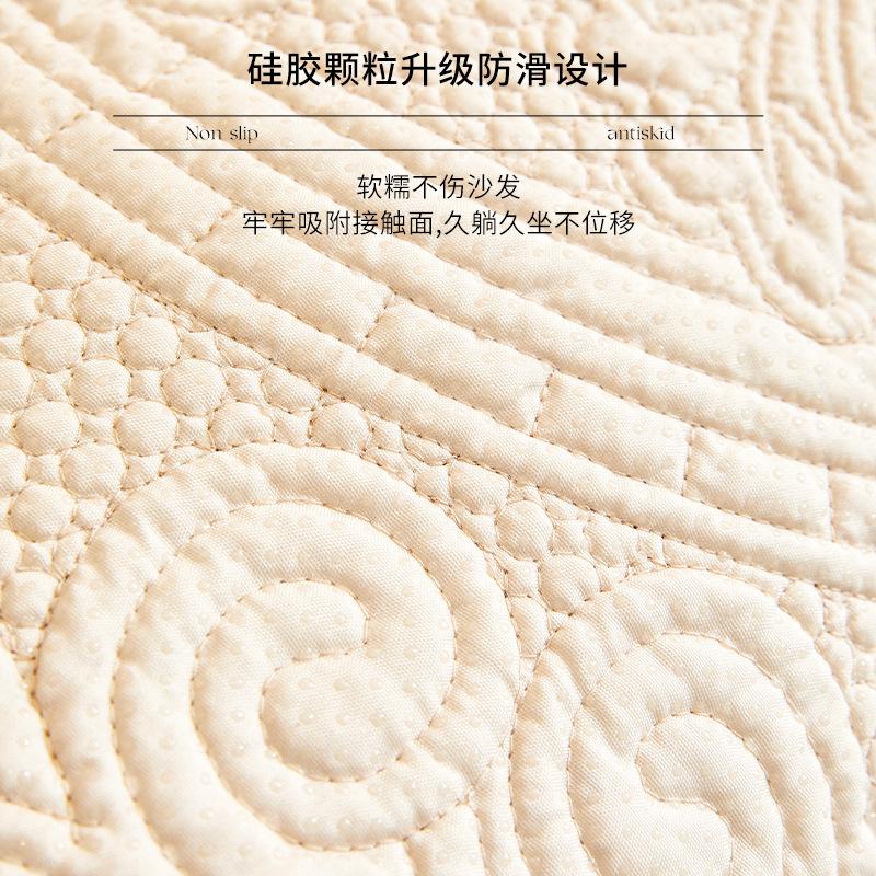 Cotton Sofa Cushion Non-Slip Pure Cotton Fabric Seat Cushion French Simple Modern Four-Season Universal Sofa Cover Cloth Towel