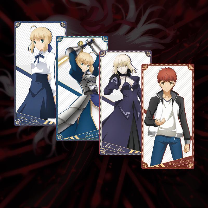Fate Series Flash Cards Featuring Sakura, Rin, and Saber - Anime Merchandise