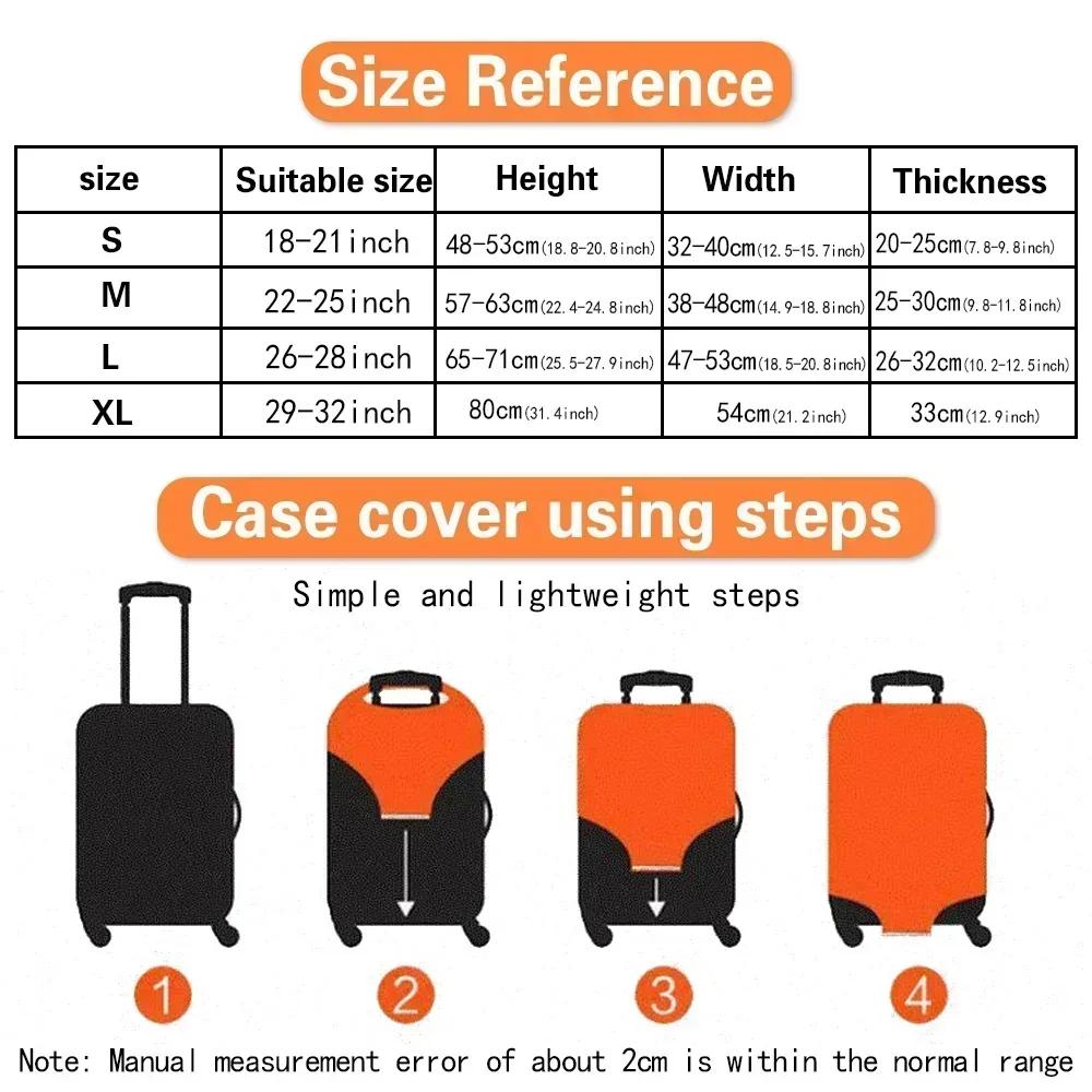 Luggage Cover Suitcase Cover Stretch Luggage Protector Baggage Dust Case Covers Suitable18-32Inch Suitcase Case Travel Organizer