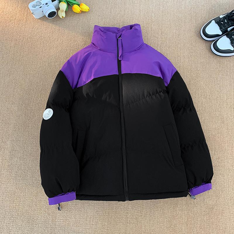 Cotton Coat Men and Women Same Style Winter Trendy Loose Stand Collar Couple Cotton Jacket Men