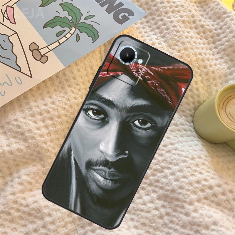 

Рэпер 2pac Певец Тупак Чехол Для Realme GT6 GT7 Pro C67 C65 C63 C61 C55 C53 C51 C35 C71 C75 11 12 13 14 15 Pro Plus Realme C33