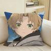 Jobless Reincarnatio Rudeus Greyrat Square Sofa Pillow Cover Solid Color Living Room Home Decor Cushion Case