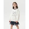 Mark Jenny Girls' Stereo Bow Letter Sweatshirt Kidsren's Pullover 2026 Spring New Style 551202
